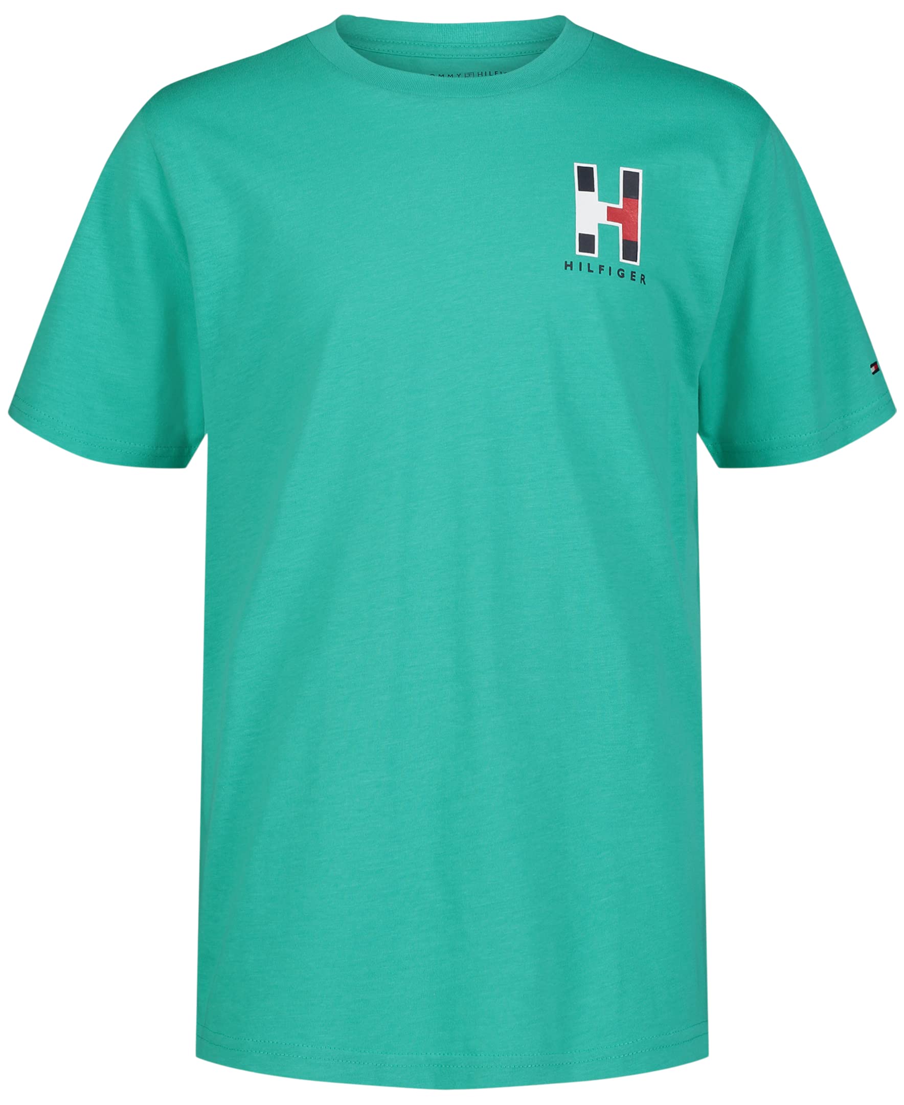 Tommy Hilfiger Boys' Short Sleeve Solid Matt Crew Neck T-Shirt, Soft, Comfortable, Relaxed Fit